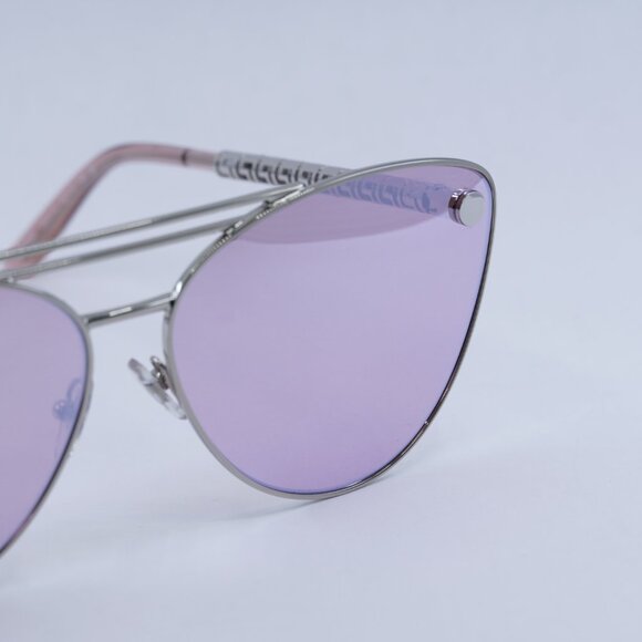 ?️ New Versace VE2267 10007V Sunglasses - Silver Frame, Pink Lenses main image 6
